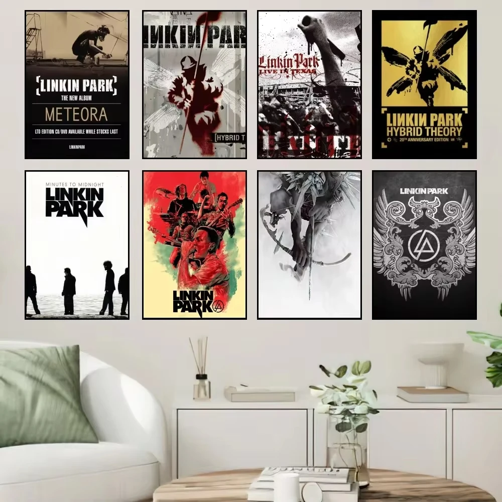 Band L-Linkin Cool P-Park Poster Prints Wall Sticker Painting Bedroom Living Room Decoration Office Home Self Adhesive