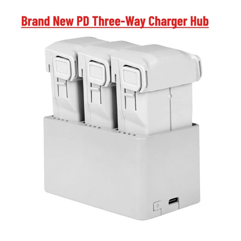 

Brand New PD Three-Way Charger Hub for DJI Mini3/3 Pro/4 Pro Batteries