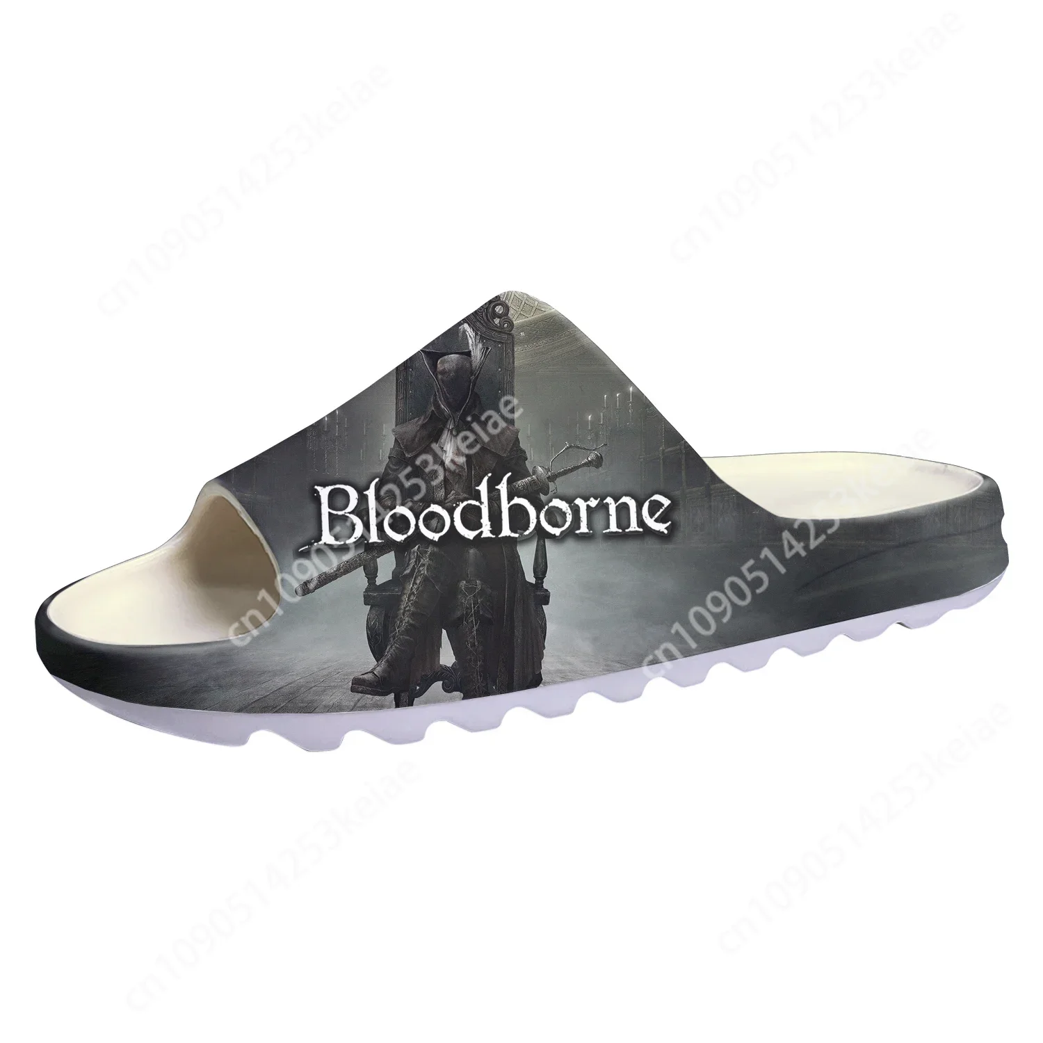 Bloodborne Custom Soft Sole Sllipers Cartoon Game Mens Womens Teenager Fashion Home Clogs Custom Water Shoes on Shit Sandals