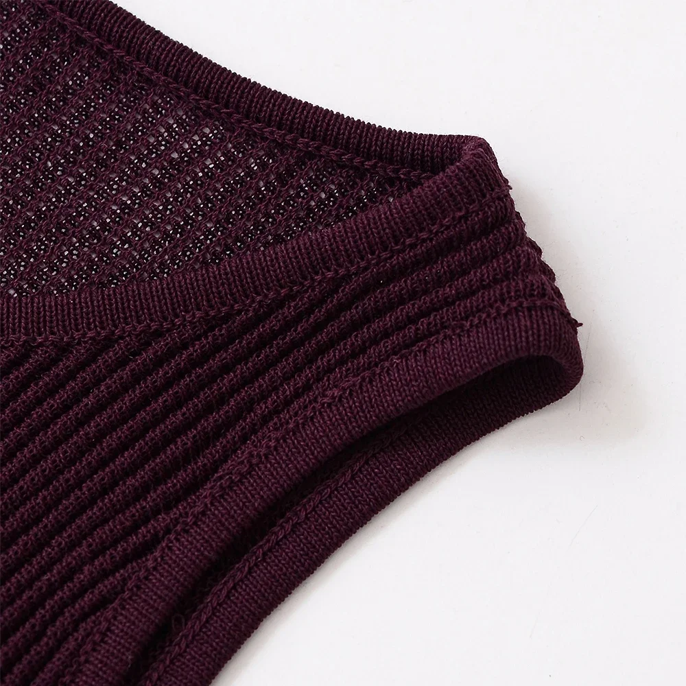 Women Elegant Summer Bodycon Midi Dress for Women Sexy O Neck Sleeveless Holiday Beach Parties and Club Dress Outfits 0014015