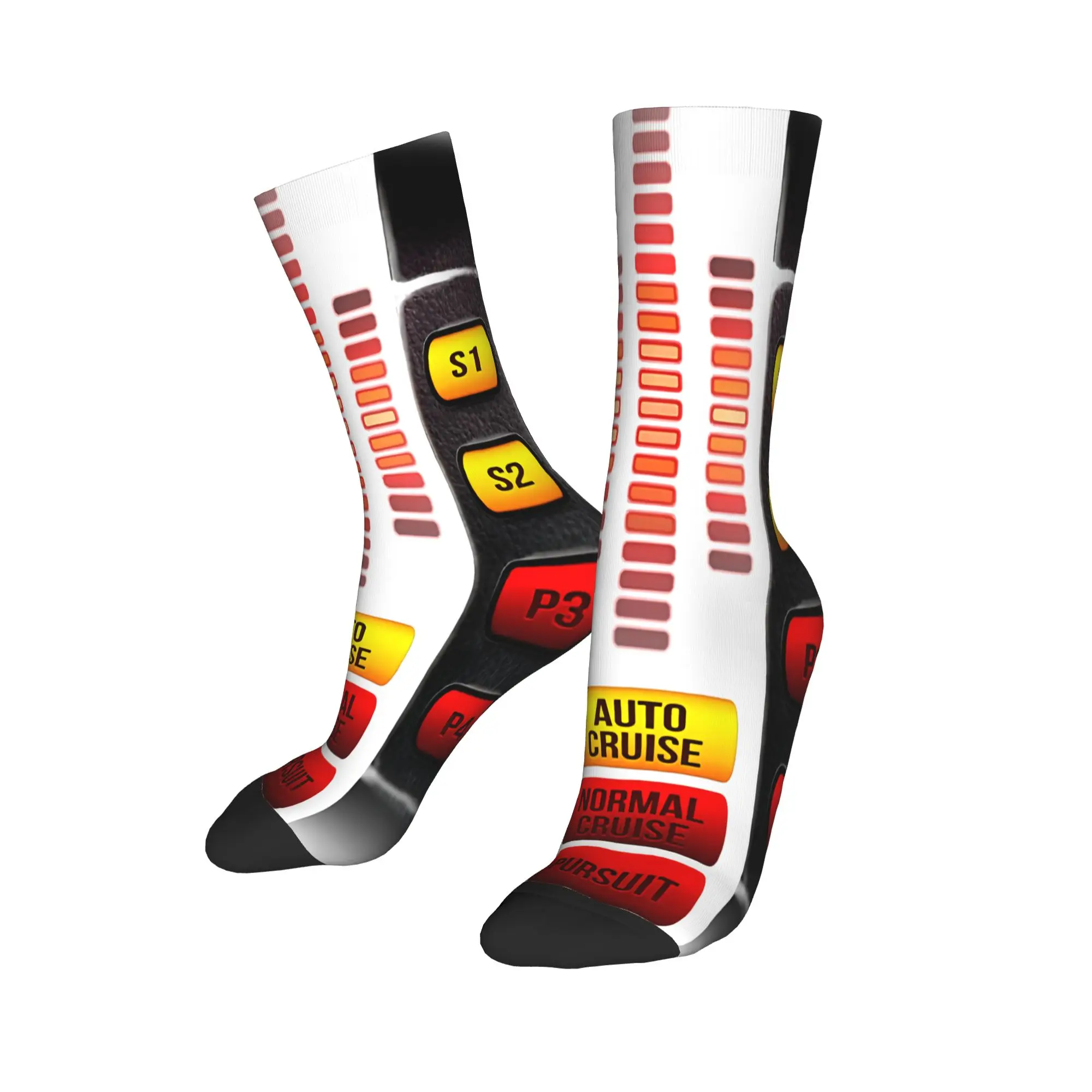 Fashion Male Men Socks Harajuku Knight Rider Kitt Control Dashboard Sock Polyester Sport Women Socks Spring Summer Autumn Winter