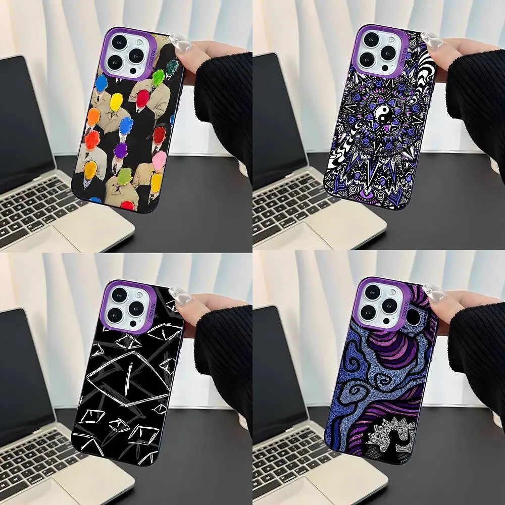 

Graffiti Purple Matte Shockproof CoverPhone Case For iPhone 17,16,15,14,13,12,11,Pro,XS,Max,Plus,Mini,SE4,E