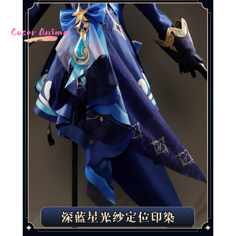 게임 Genshin Impact Furina 코스프레 의상 유니폼 할로윈 파티 여성용 남성용 카니발 소품