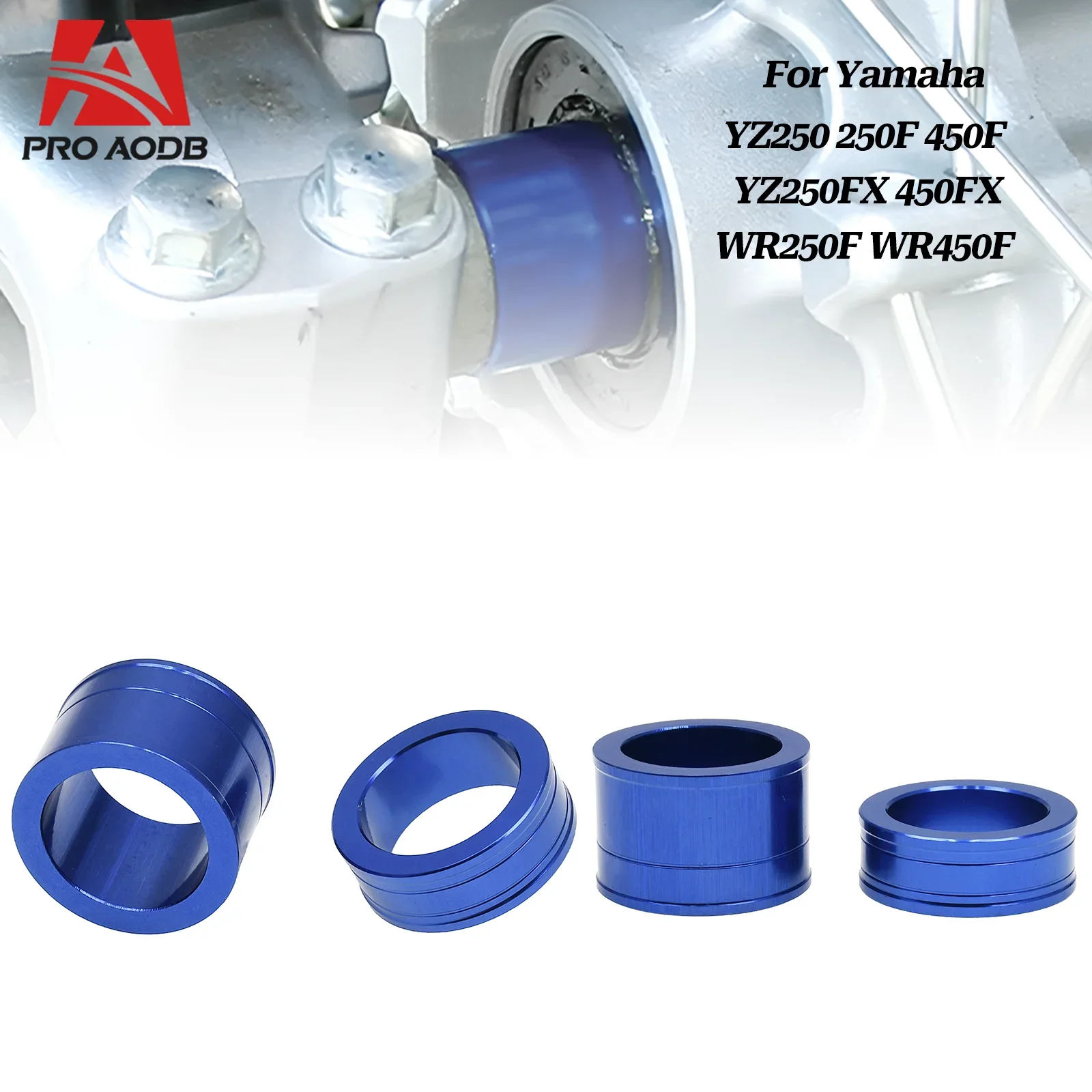 Motorcycle Front Wheel Axle Hub Spacer For YAMAHA YZ250F YZ450F YZ250FX YZ450FX WR250F 450F YZ WR 2014-2021 Dirt Bike Motocross