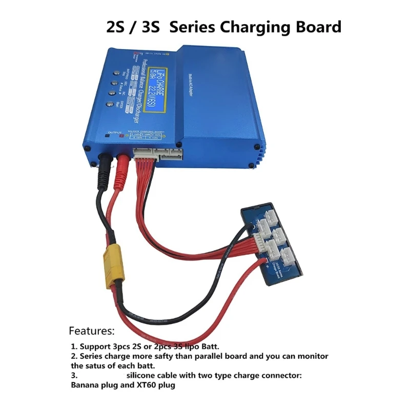 2S 3S Litio Batteria Batteria Bilancio ricarica Cavo espansione del cavo Scheda Batteria Bilanciatore Sostituzione M4YD