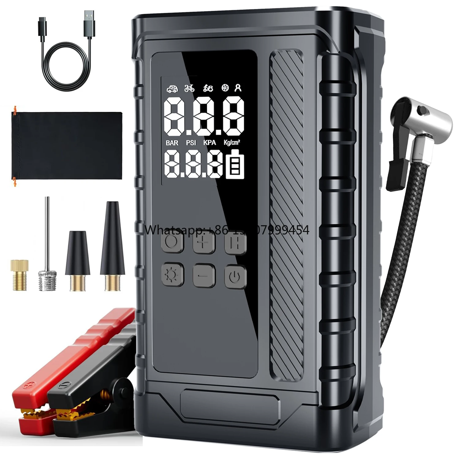 Jump Starter 1500mAH*4 Multi-Function Portable Lithium Battery Car Jump Starter 14.8v Car Truck Jumper