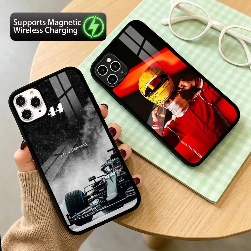 44 L-Lewis H-Hamilton-S  Phone Case For iPhone17,16,15,14,13,12,11 Plus,Pro Supports Magnetic Wireless Charging
