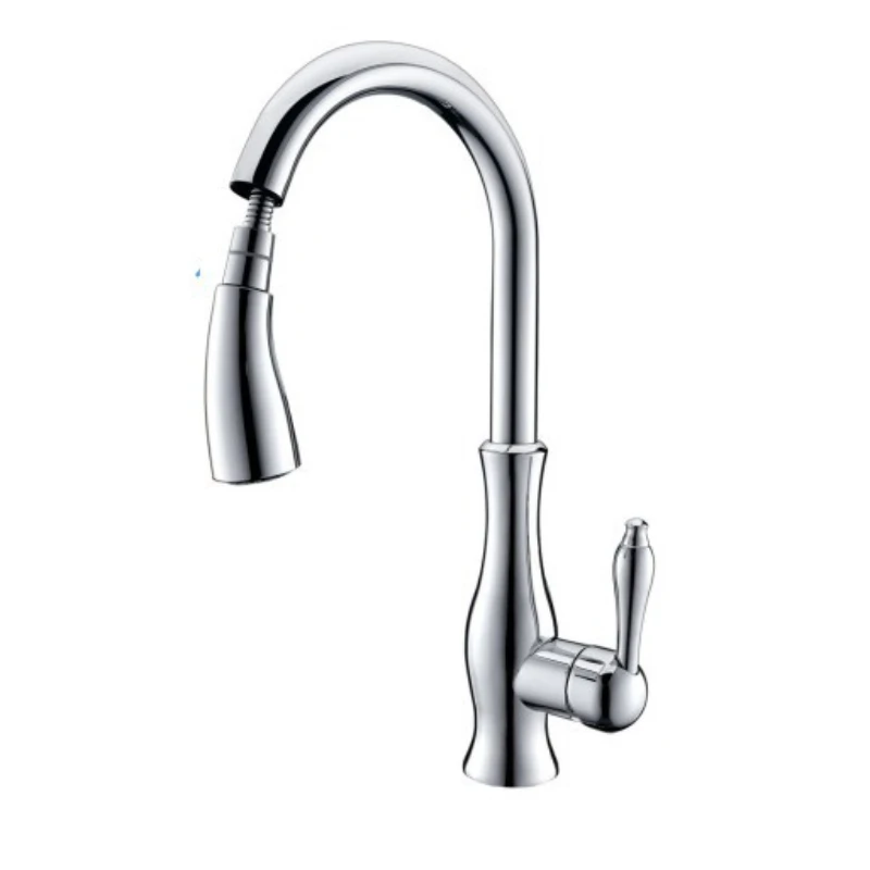 

Kitchen universal pull-out faucet telescopic sink 360 degree washing rotary telescopic faucet