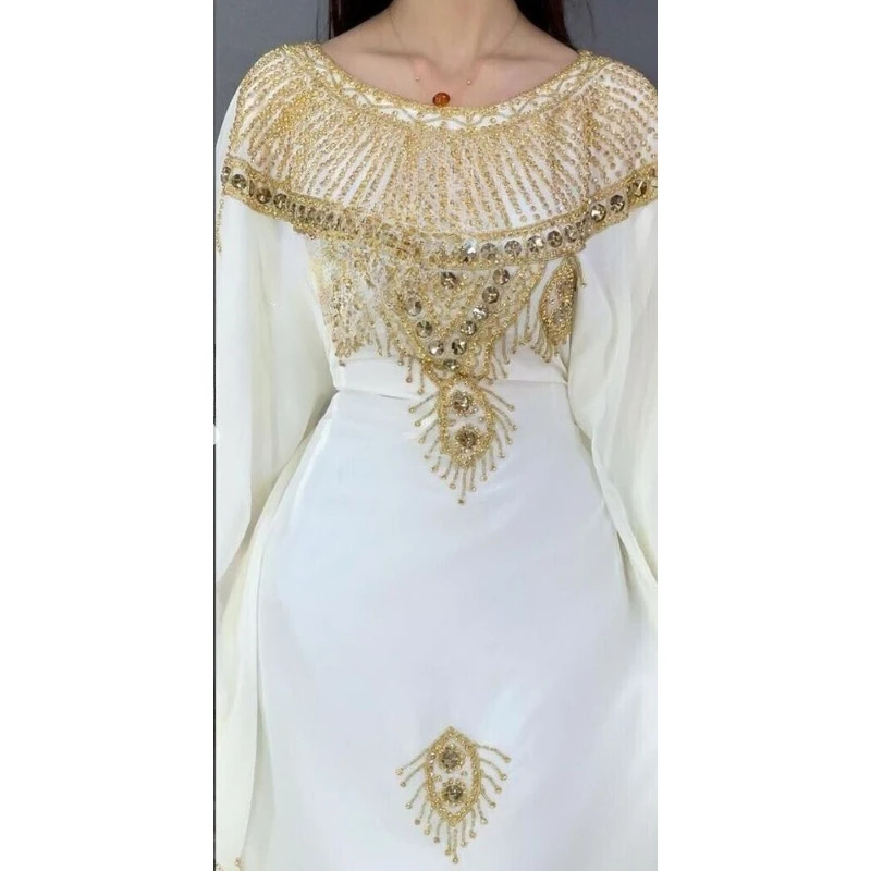 New Morocco Dubai Caftans Farasha Abaya Very Fancy Long Dress