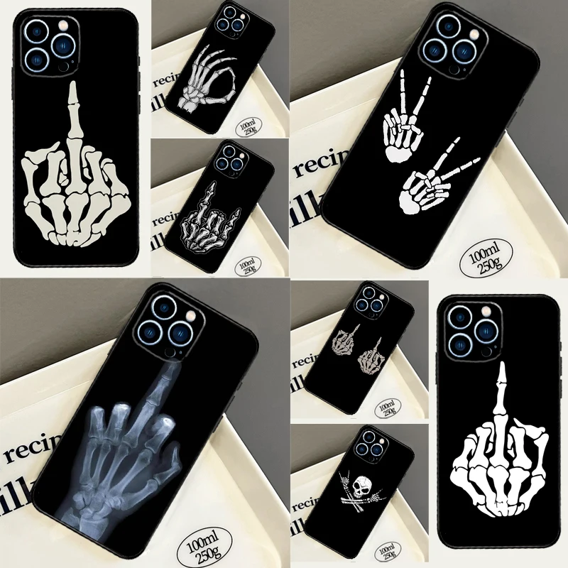 Skeleton Middle Finger Case For Honor Magic 5 6 8 Pro 7 Lite 200 400 50 70 90 X8c X8b X9a X9b X9c X9d Win RT Cover