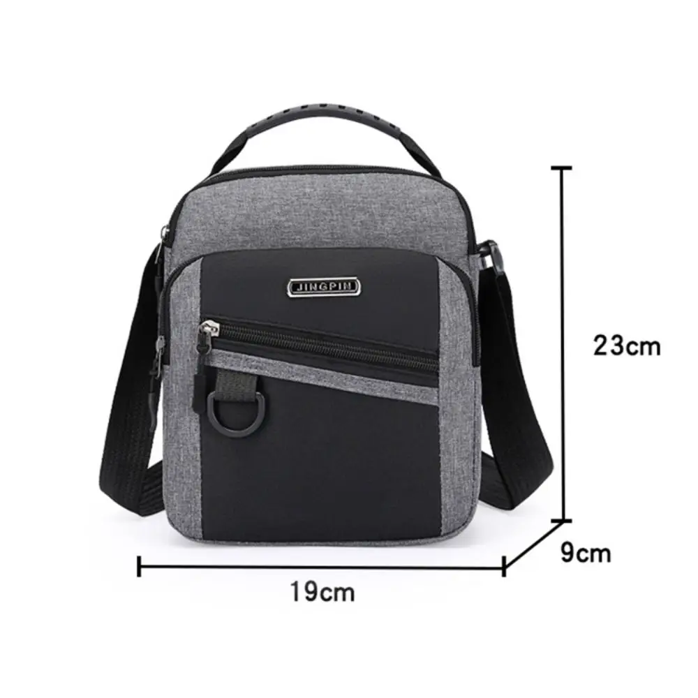 Oxford Men Crossbody Shoulder Bag Large Capacity Multi-layer Travel Phone Bag Outdoor Handbag Zipper Business Man Messenger Bag