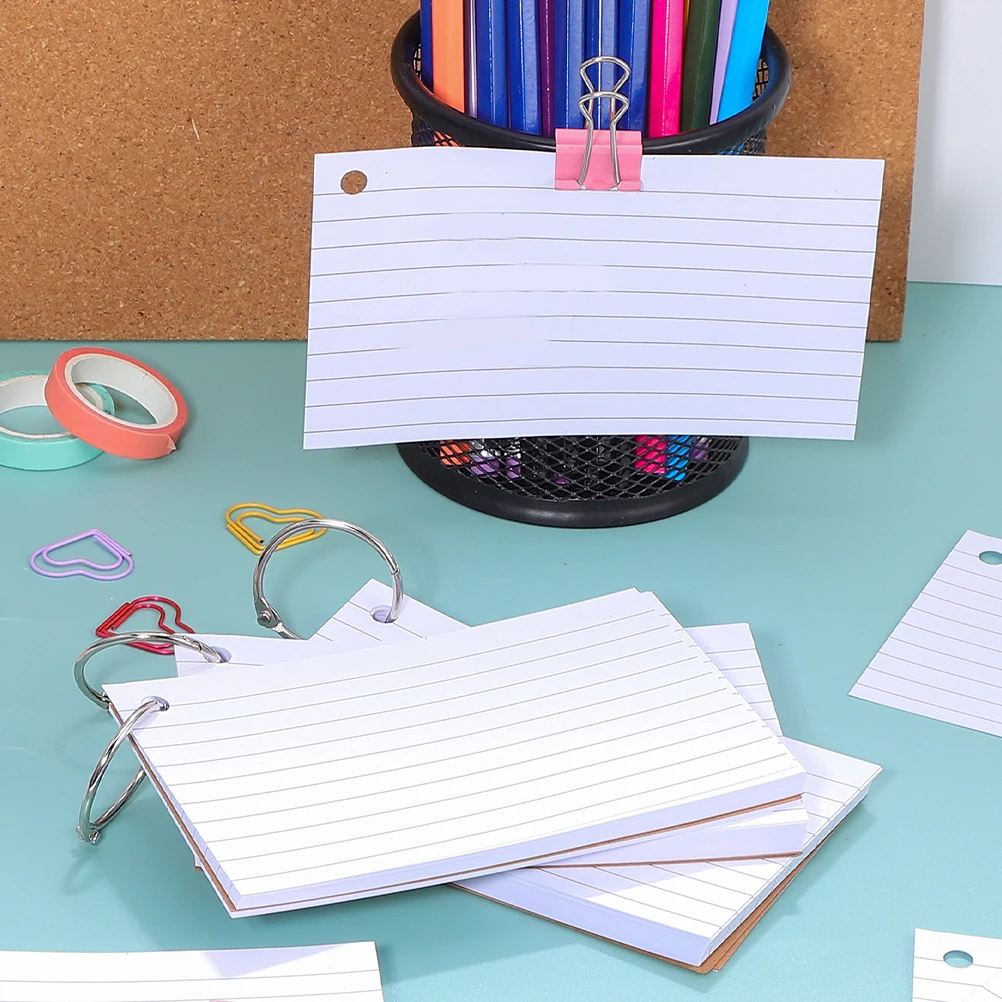 

Notebook Cards Study Memo Pad Lined Stationery Notepad for Work Desk Pads Learning Flash