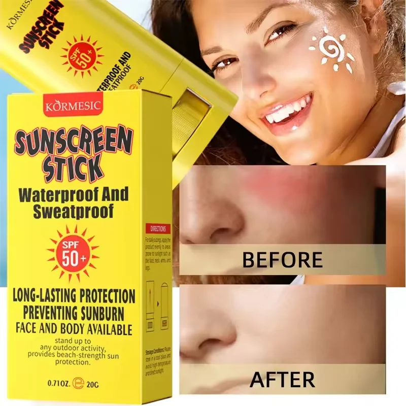 Sunscreen Cream Stick SPF 50+ UV Protective Anti Oxidant Sun Block Isolation Cream Lightweight Korea for All Skin Type Cosmetics