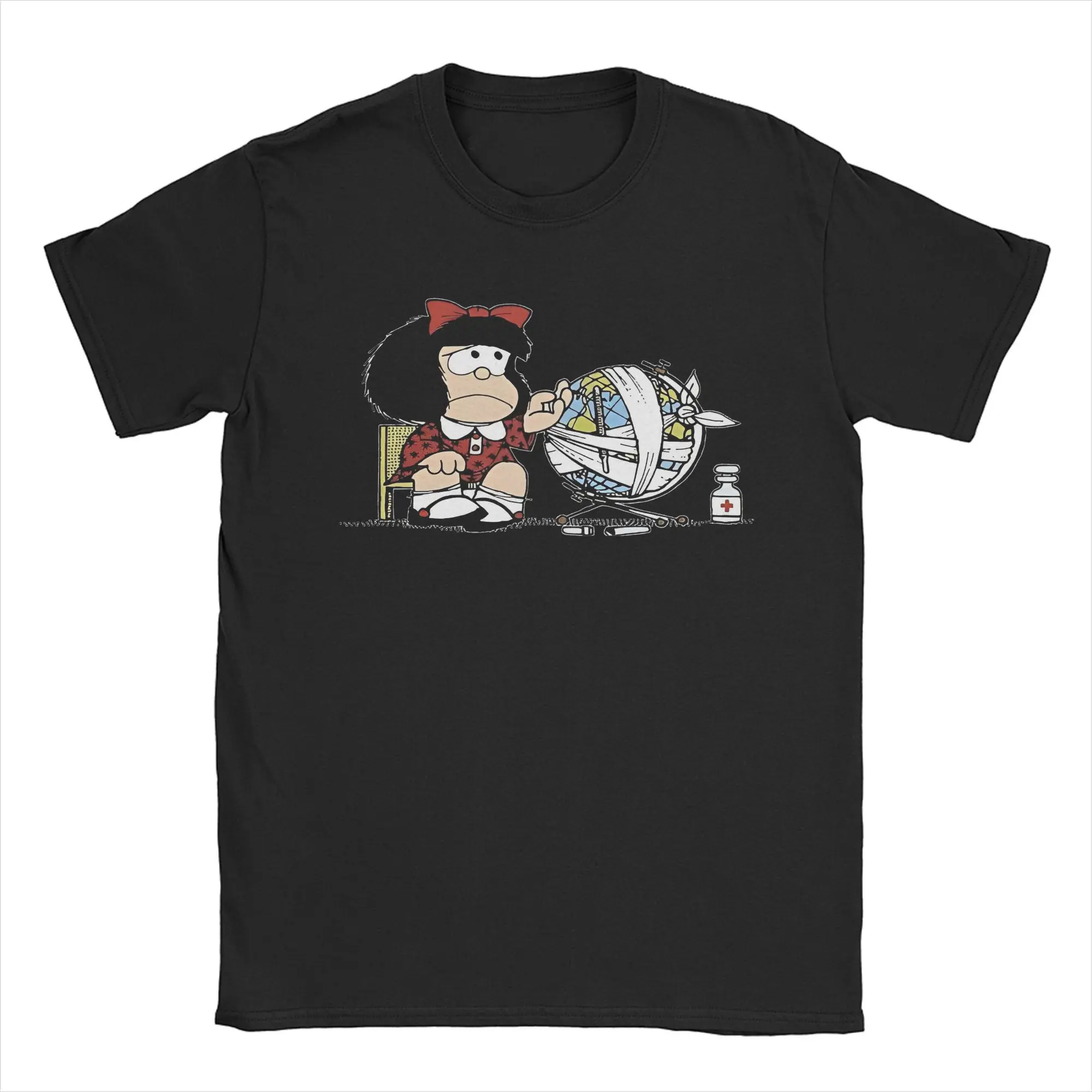 Men Women Graphic Quino Mafalda  Tee T Shirt Pure Cotton  T-shirts Clothes