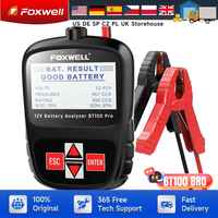 FOXWELL BT100 Pro Car Battery Tester 12V Automotive 100-1100CCA Battery Load Tester Digital Battery Analyzer Tester Diagnostic