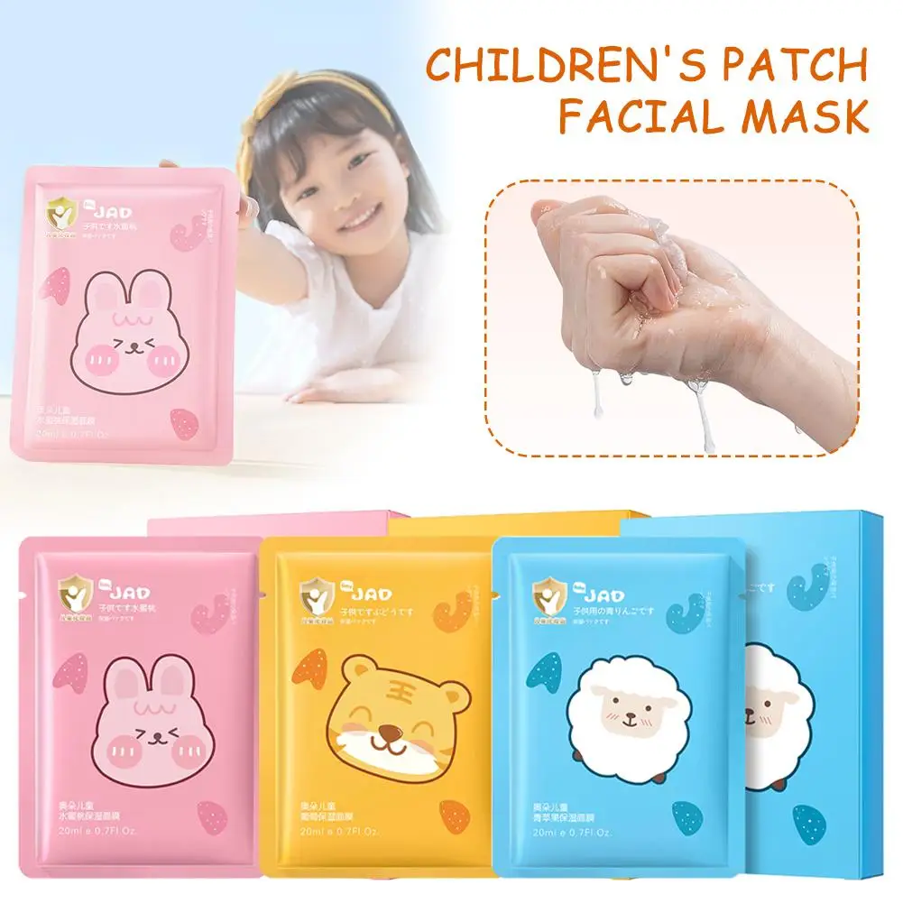 5Pcs/Set Infant Child Moisturizing Mask Moisturizing Special Mask For Students Babies 3-15 Years Old Children Face Mask Car A7R5