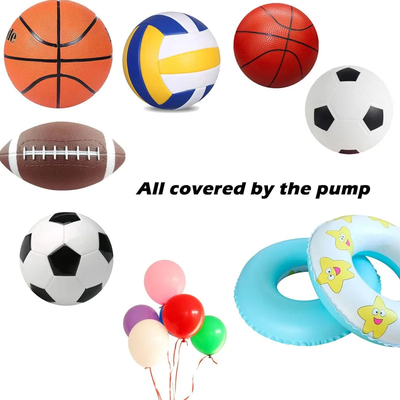 إبرة هوائية للاستخدام المنزلي، كرة قدم صغيرة محمولة، كرة طائرة، كرة سلة، مضخة هواء قابلة للنفخ، إبرة هواء