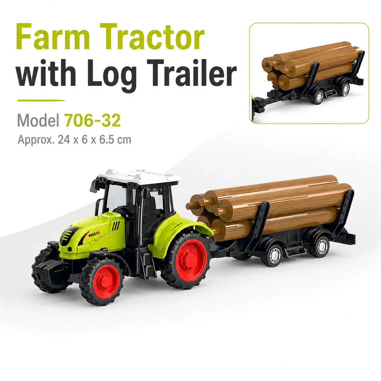 Farm Tractor Inertia Car Toy – Truck Transport Pulverizer Model, Engineering Vehicle for Boys, Baby Children's Educational Toy