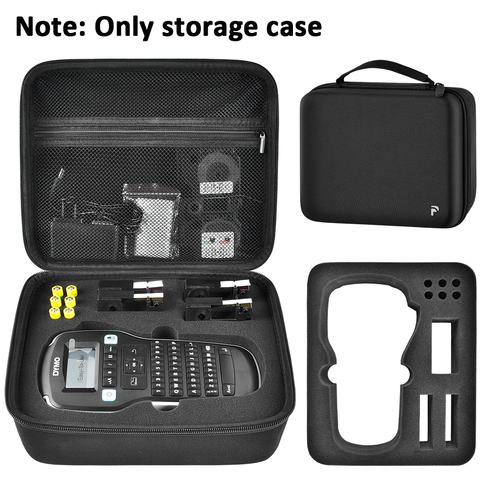 Case Compatible with DYMO Label Maker LabelManager 160/280 Portable Label Maker, Label Printer Storage Organizer for AC Adapter