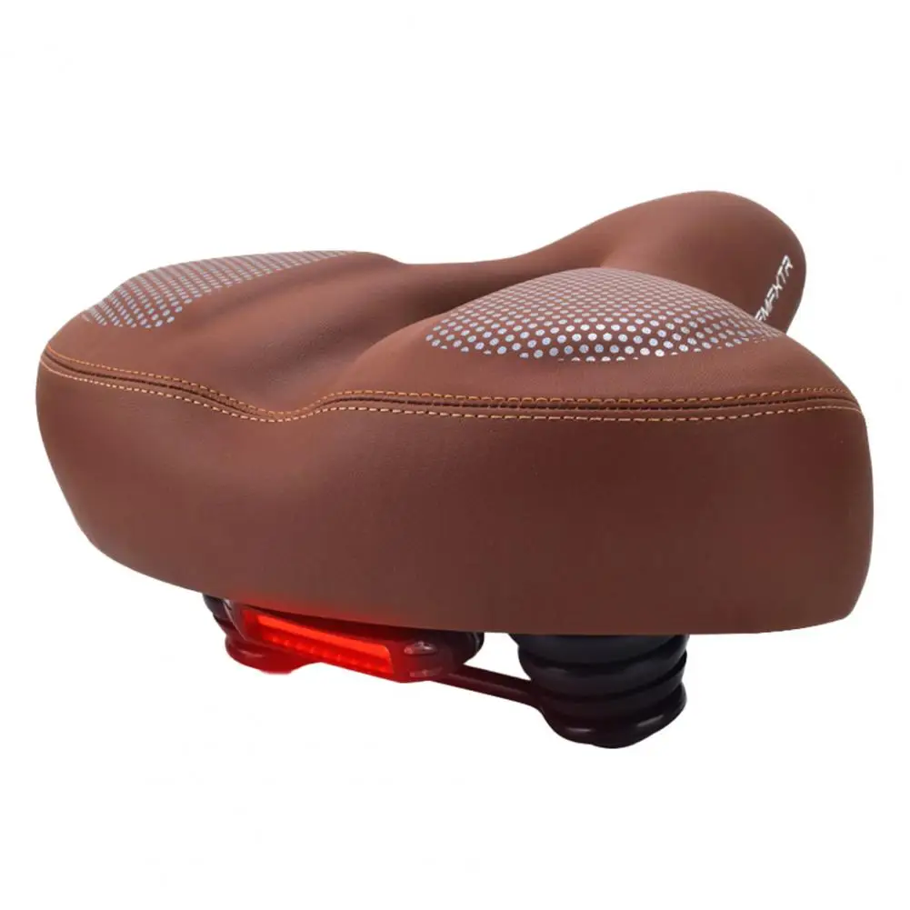 Bicycle Saddle With Taillight Mountain Bike Seat Cushion Big Butt Widened Soft High Elasticity Damping Foaming Sponge Bike Seat