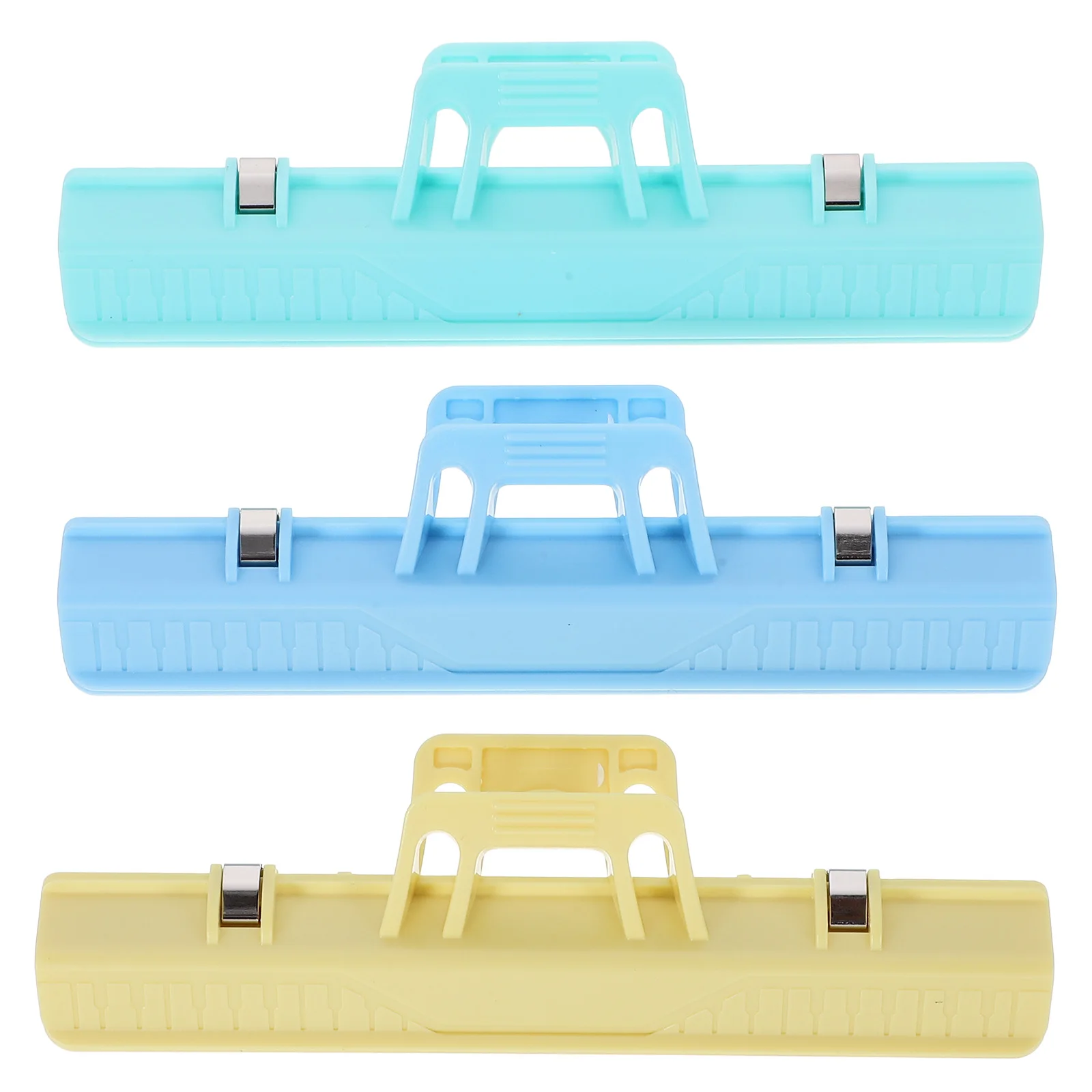 

3 Pcs Book Clip Page Holder Keyboard Clips for Piano Plastic Paper