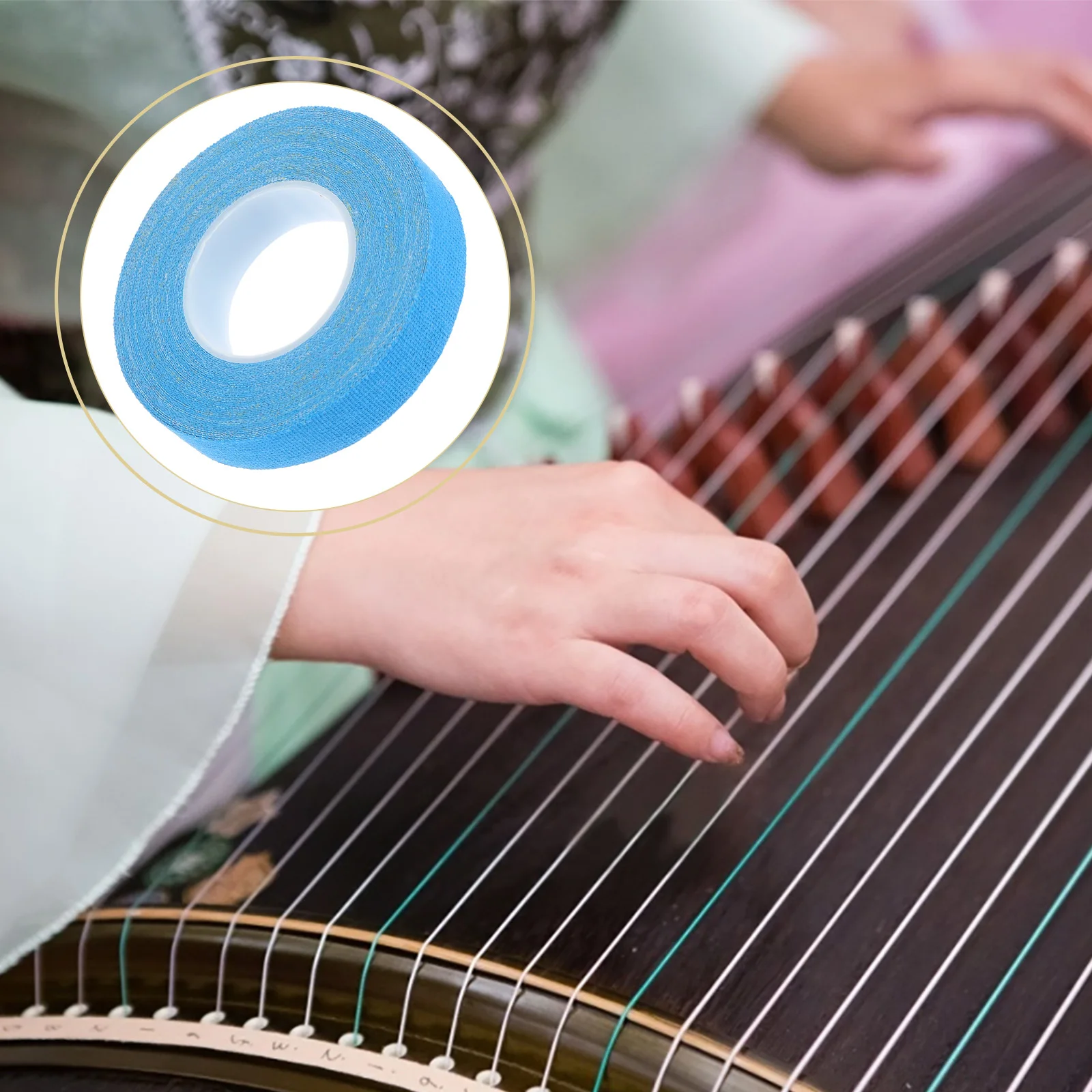 

7 Pcs Guzheng Tape Adhesive for Chinese Cotton Finger Tapes Instrument Guard Nail Pipa