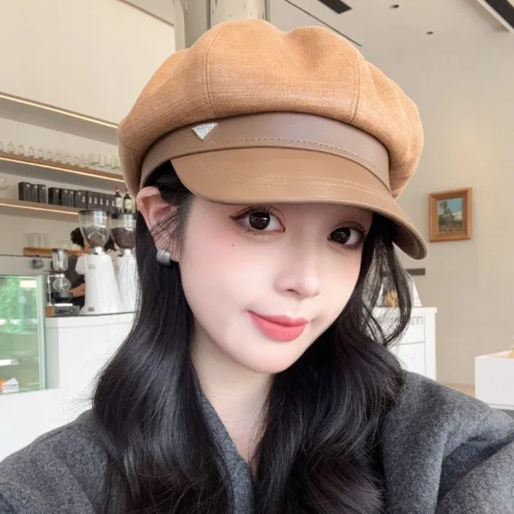 2025-novo-chapeu-octogonal-feminino-quatro-estacoes-versatil-textura-de-carvalho-e-logotipo-grande-circunferencia-da-cabeca-rosto-emagrecimento-dubi