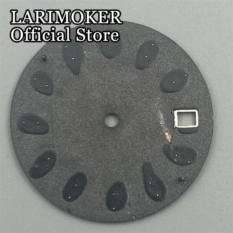 LARIMOKER 29mm Black White Blue Green Scrub Dial Green Luminous Watch Dial Fit 3 o'clock /3.8 o'clock NH35 Movement