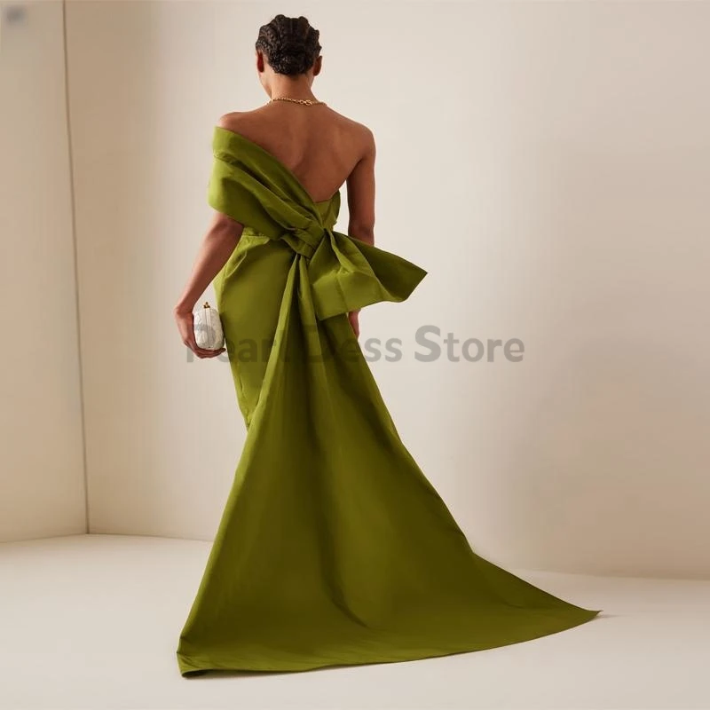 Pearl Dress 2023 Elegant Fishtail Evening Dress Off Shoulder Backless Sleeveless Sweep Drag Dress Vestidos Elegantes