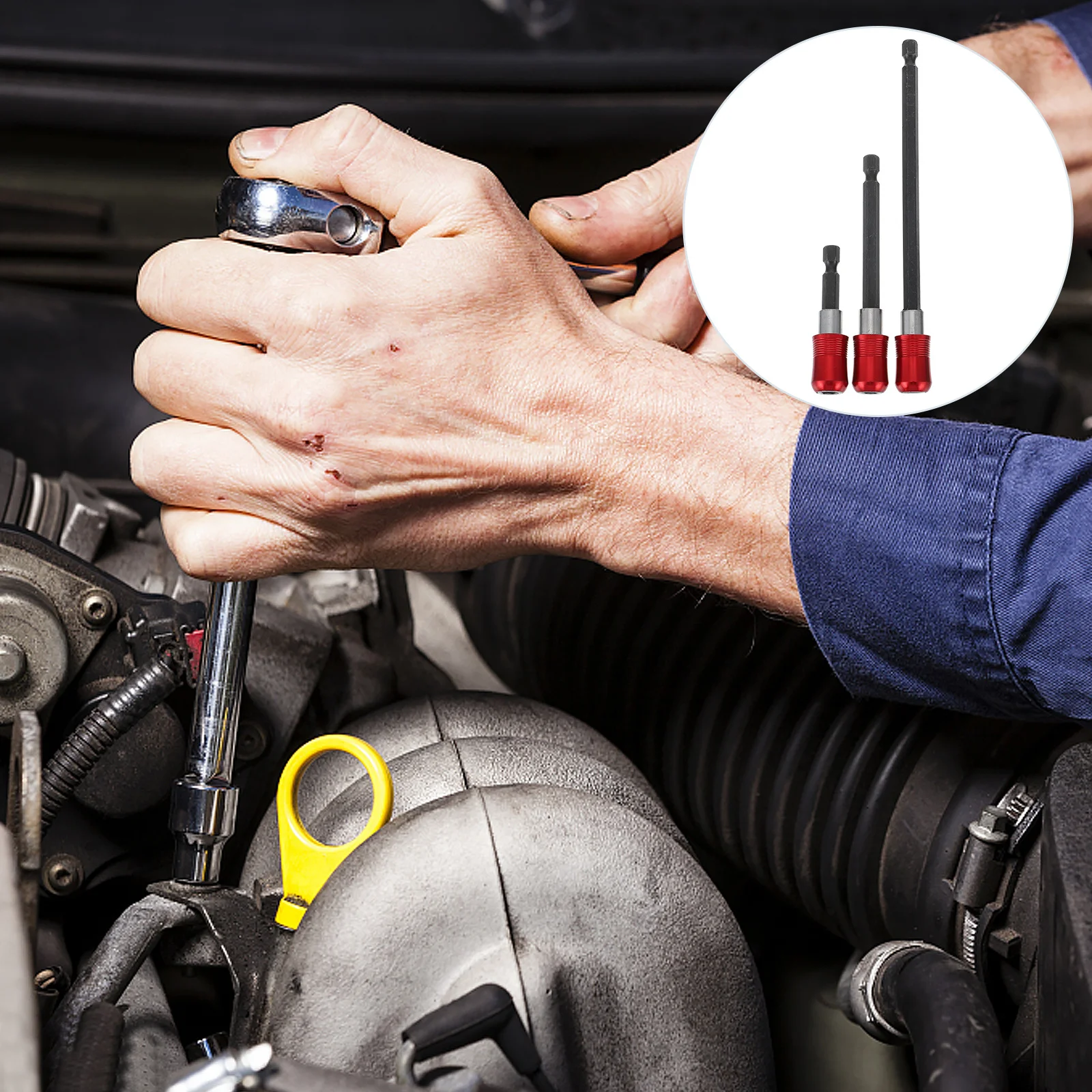 الفولاذ المقاوم للصدأ تمديد قضيب 1/4 بوصة مثقاب الخشب حامل صلابة عالية ارتداء مقاومة Diy بها بنفسك إصلاح المعادن المنزلية #5