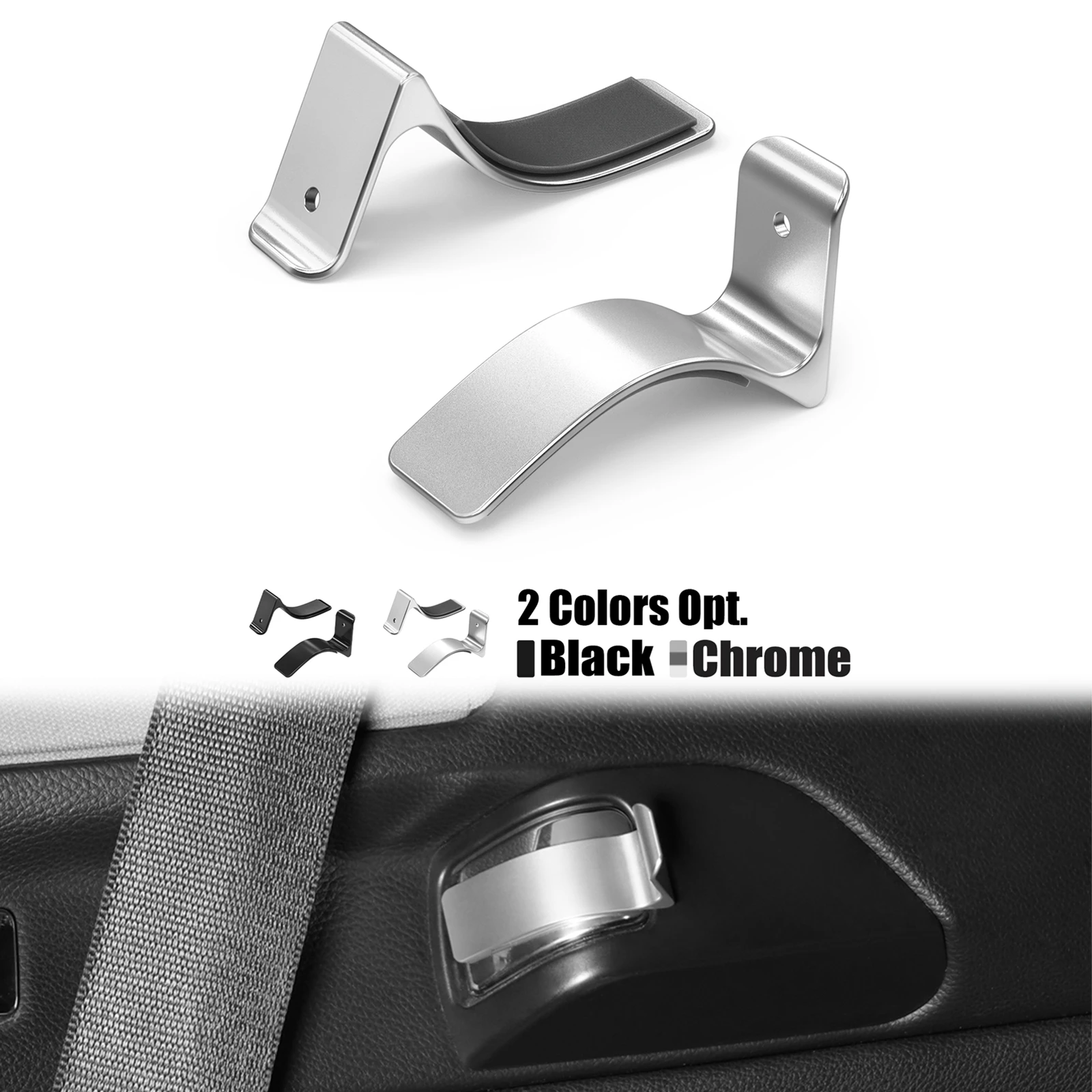 BEVINSEE Billet Aluminium Seatbelt Handover Fix Attachment Extender for BMW 3 Series E92 2005-2013