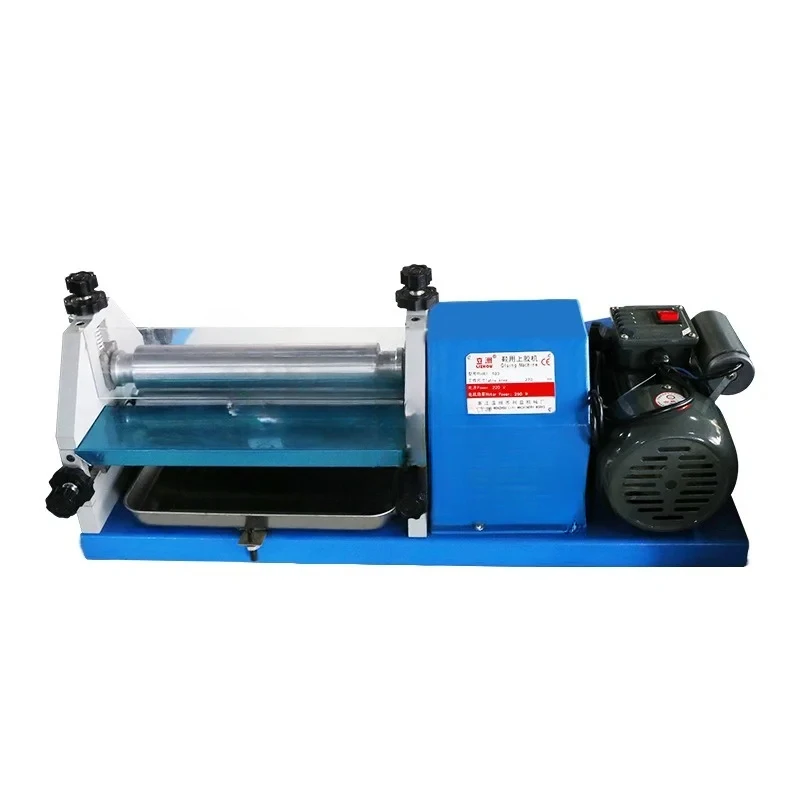 Automatic White Emulsion Glue Gluing Machine For Photo Album/Cloth/Synthetic Leather 27cm Water-Based Glue Gluing Device