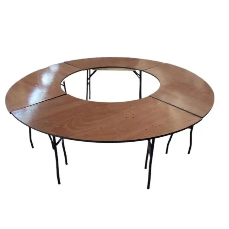 

S-shaped folding snake dining table hotel outdoor school wooden