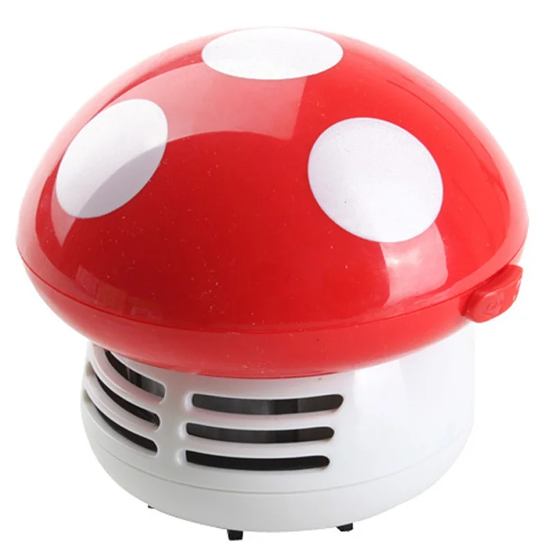 A74E-Handheld Mini Desktop Vacuum Cleaner Mushroom Shape Cleaner Desk Cleaner Eraser Dust Paper Dust Sweeper