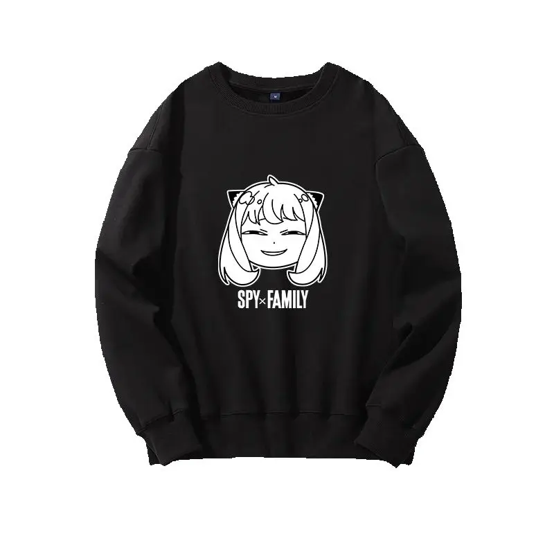 

Унисекс аниме Cos Anya Forger косплей костюм хлопковая повседневная толстовка с круглым вырезом