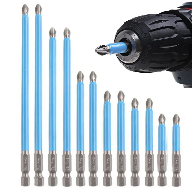 

50/65/70/90/127/150mm Cross Bit Drill Head Screwdriver Bits Anti-slip Electric Shank Magnetic Screwdriver Drill Bit Hand Tools