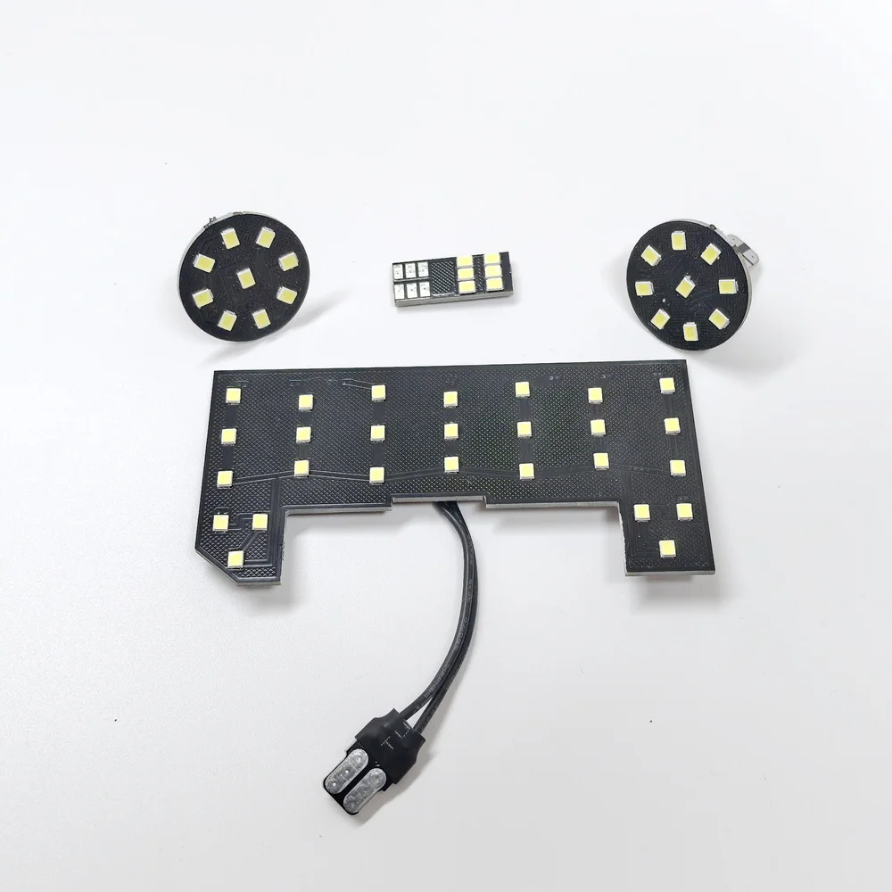 July King Car Reading Lights for Toyota Raize Daihatsu Ativa A200A A210A 2019.11-2024, 4 pcs / set, 6000K LED Dome Map Light