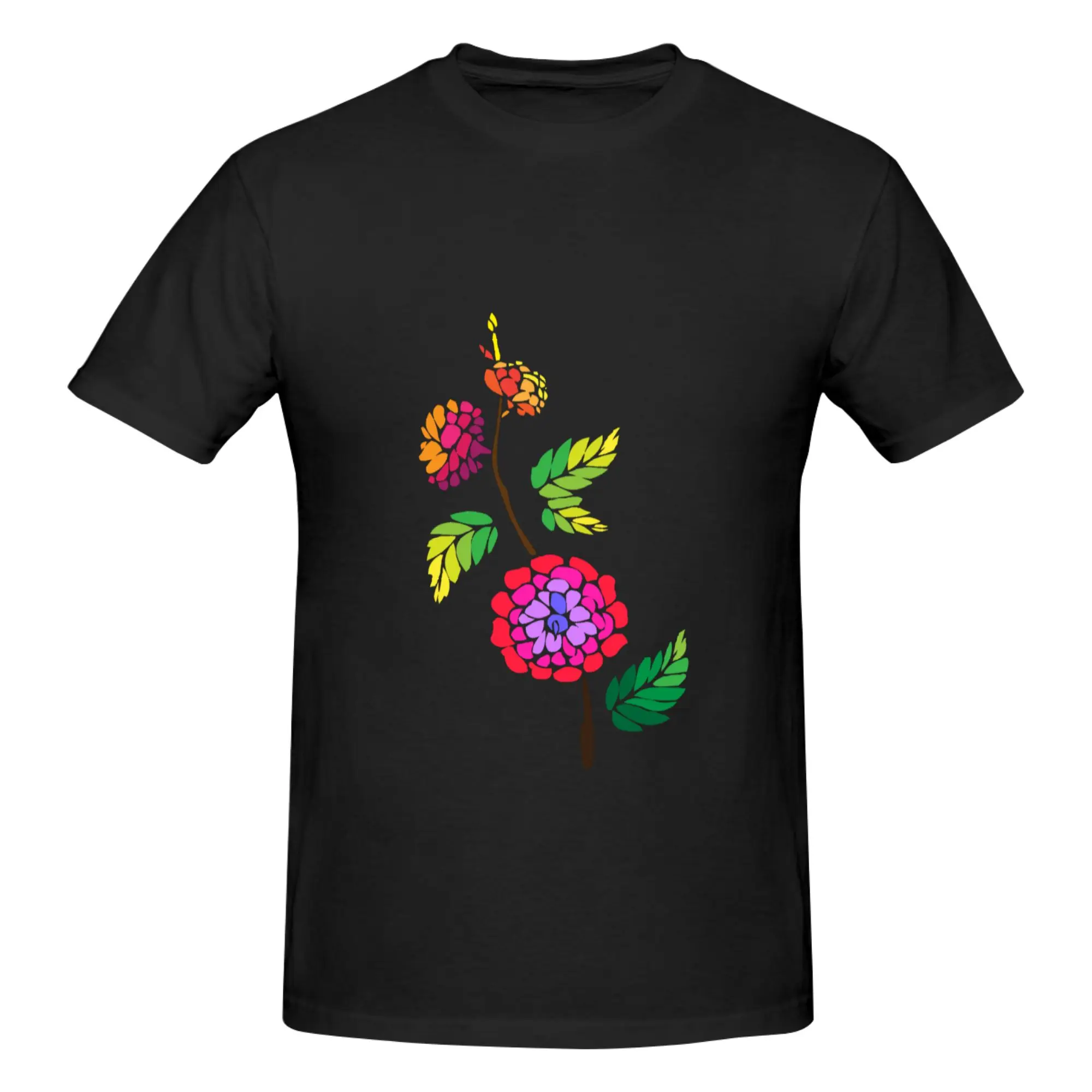 Funny Floral Delight - dahlia - pink  Men's Printed T-Shirt Unisex T shirtOwn Design