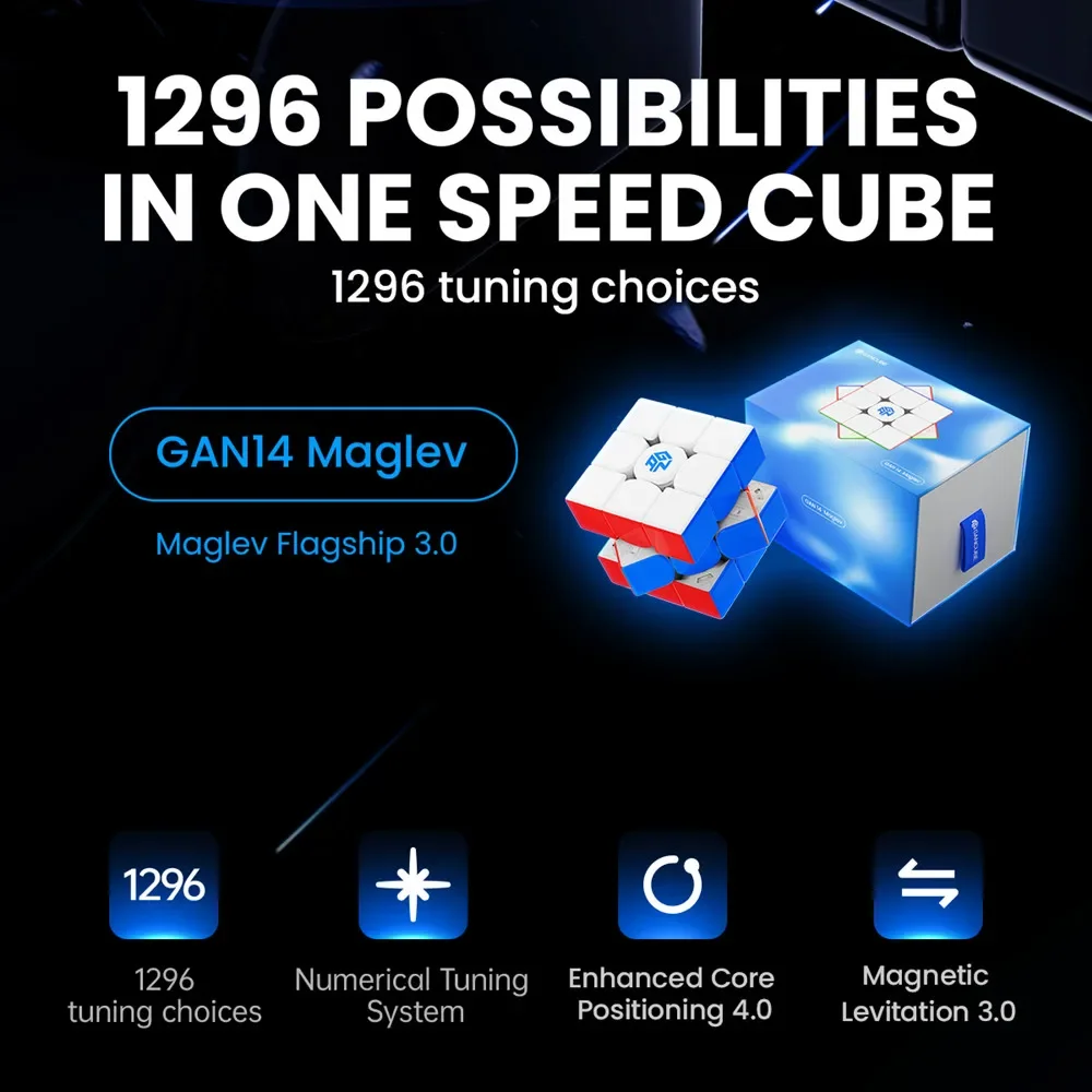 [JudyCube] Gan 14 Maglev UV Cubo Mágico Magnético de Velocidade GAN14 M Stickerless Profissional Brinquedos Fidget GAN 14M Cubo Mágico Quebra-cabeça