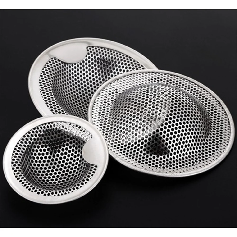 Stainless Steel Strainer Sink Sewer Filter Floor Drain Waste Drain Home Portable Bathtub Hair Catcher Stopper Strainer Drain