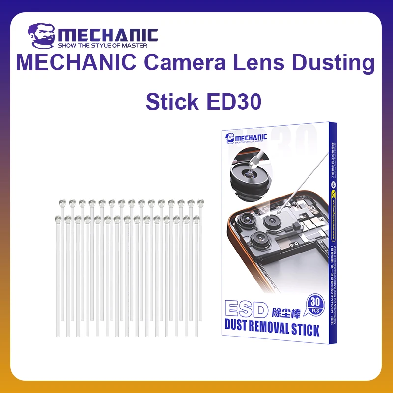 MECHANIC OFFICIAL ED30 Camera Lens Dusting Synthetic Stick Dust Fingerprint Removal for Phone Lens Screen Portable Cleaner