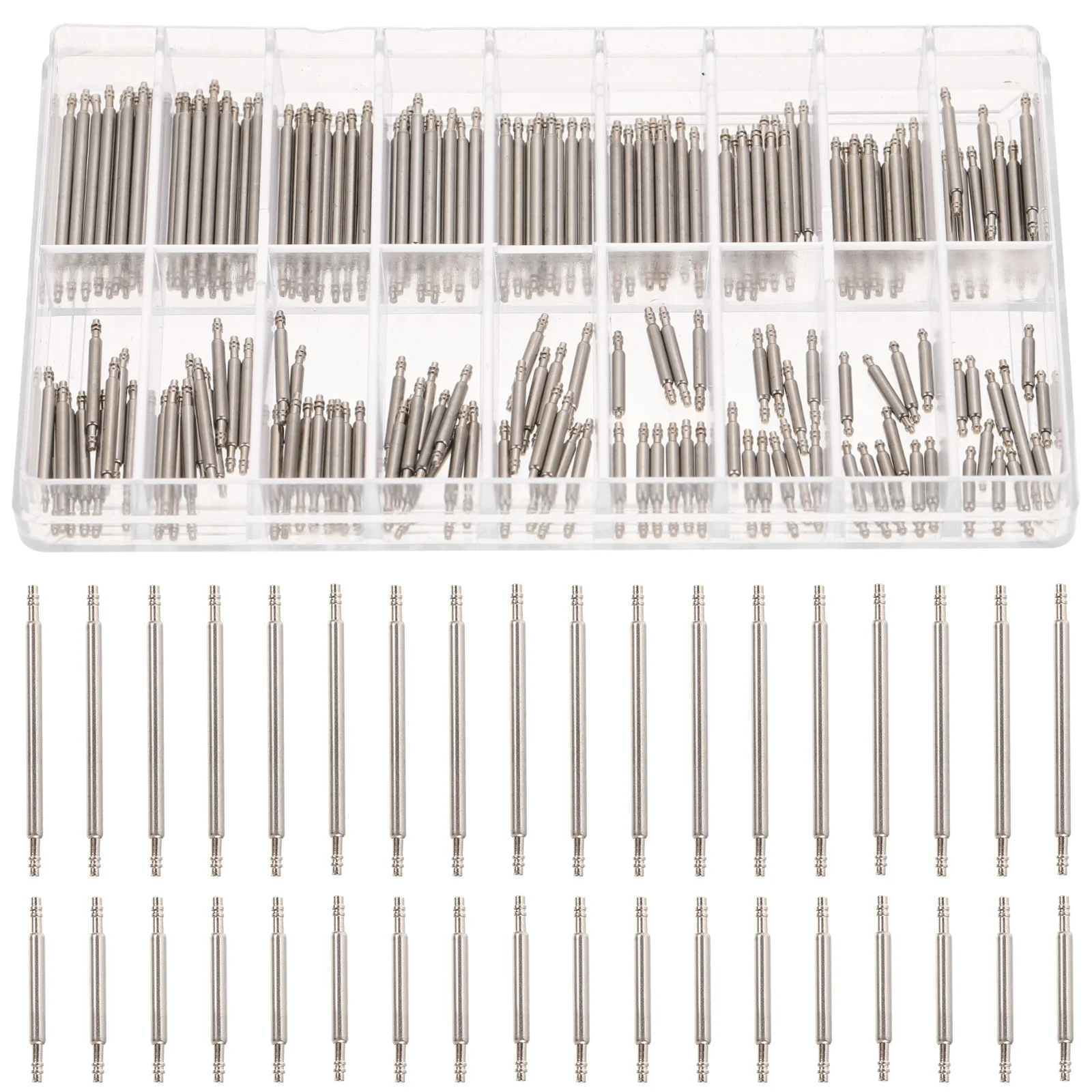 180 Pcs Strap Connecting Shaft Watch Band Repair Kit Watchband Pin Replacement Stainless Steel Watchstrap Fix