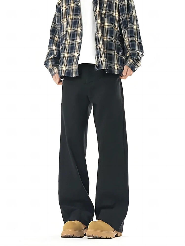 

Американские ретро-брюки в рабочем стиле для мужчин, весенне-осенние, прямые, повседневные джинсы Cleanfit, слегка расклешенные, из смеси хлопка и полиэстера