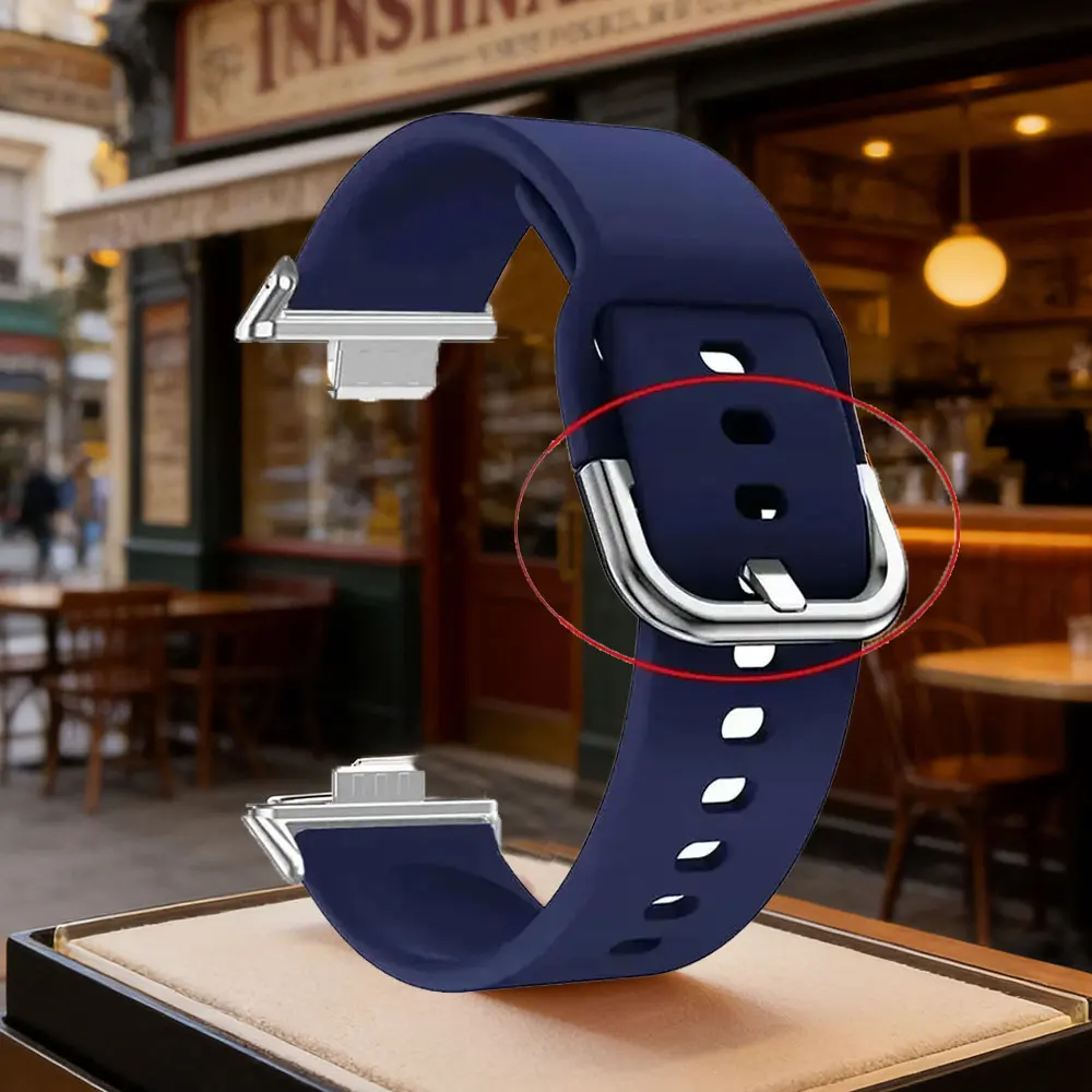 Silikonarmband für Huawei Watch FIT 5 FIT 5 Pro Armband mit Metallschnalle Sportarmband für Huawei Fit 3 4 Correa Zubehör – Detail 24