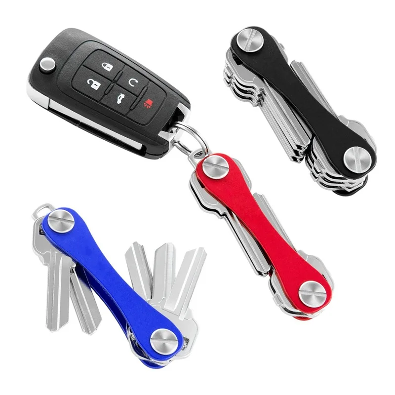 Minialist Keychain Organizer Mini Compact Key Holder Decor Clip Home Storage Key Metal Key Chains Outdoor Car Keyrings