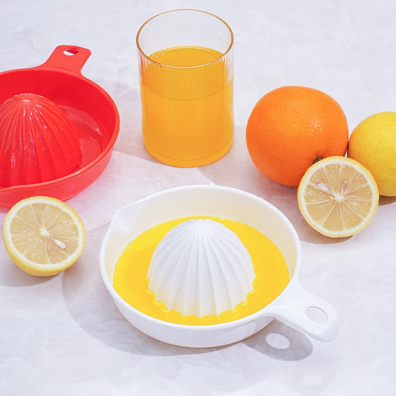 Espremedor Manual de Cítricos em Plástico de Grau Alimentício, Espremedor de Laranja e Limão Operado à Mão, Ferramenta de Cozinha