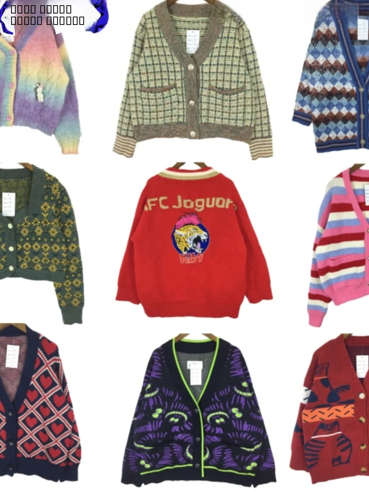 

Винтажный шерстяной кардиган большого размера с мультяшной вышивкой, теплый длинный свек, круглый зимний верхний свитер, свитер