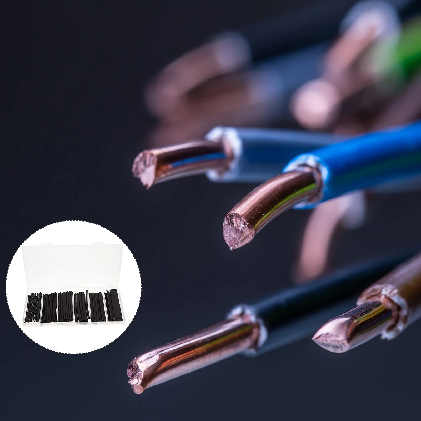 

1 set 1 Set Heat Shrink Tubing Assorted Sleeving Kit Silicone Rubber Waterproof Insulated Cable Protection For Wiring Automotive