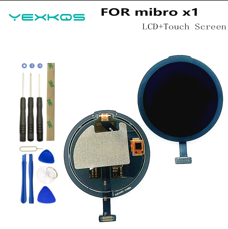 Original AMOLED LCD Screen for Mibro X1 Watch Active with Digitizer Full Assembly Watch Screen Repair Replacement Part