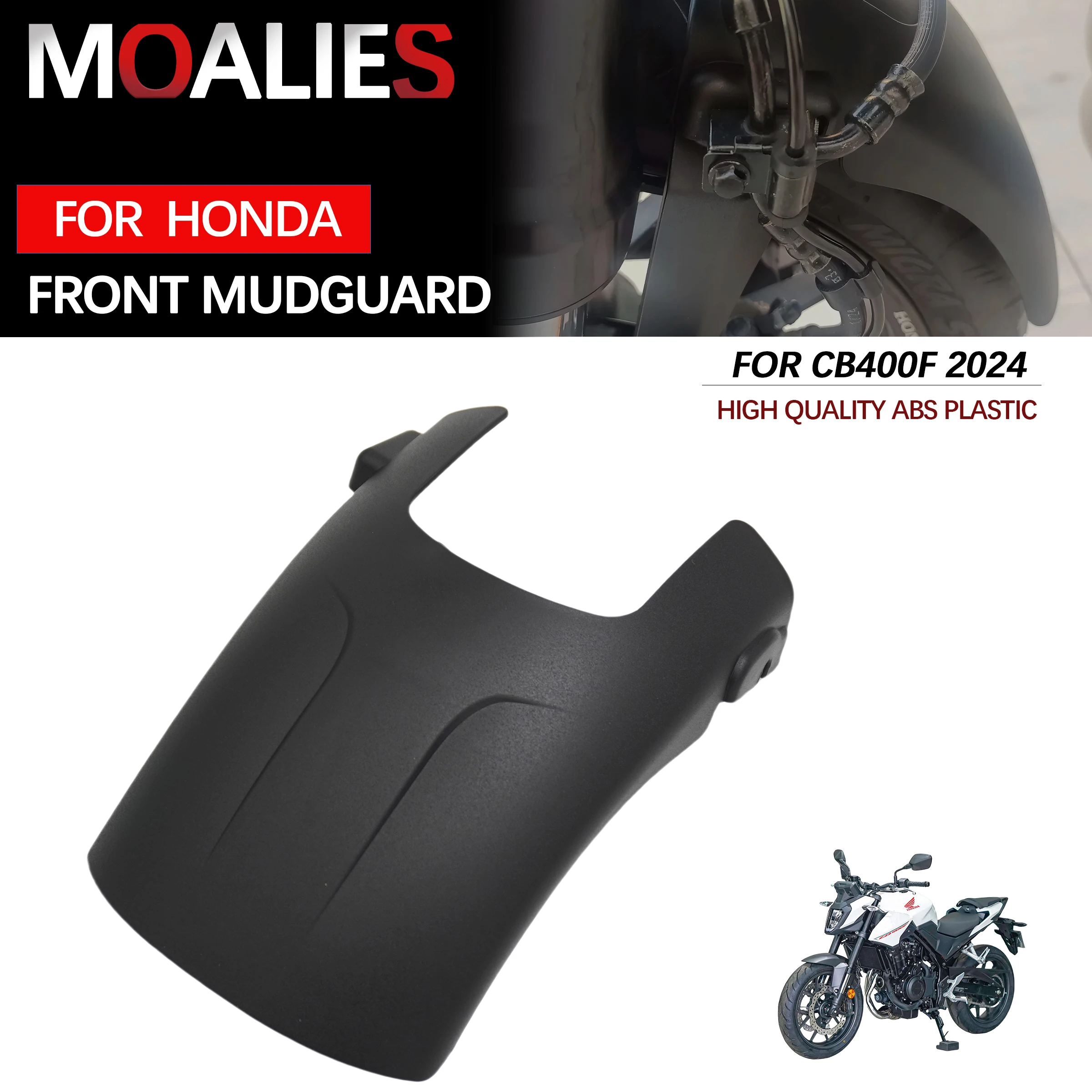 

For HONDA CB400F 2024-2025 CBR400R 2024-2025 CBR650R CB650RFender Extender Mud Splash Guard Cover Front Mudguard Extension